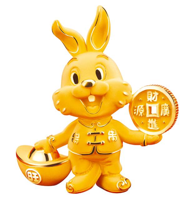 六福珠寶2011新春呈獻：“納福金兔”系列-珠寶首飾展示【行業精選】