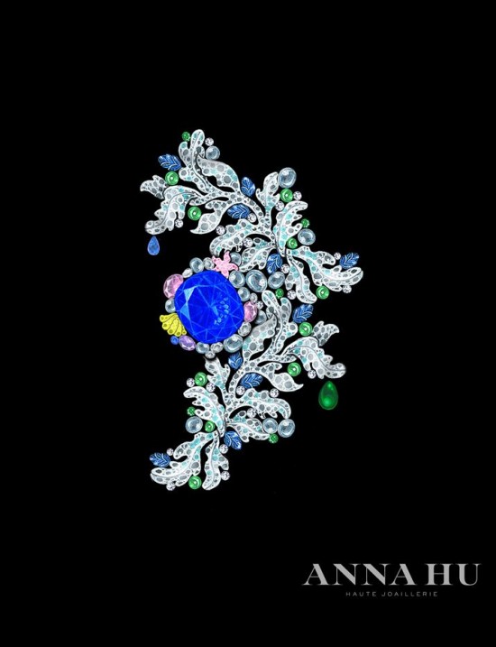 Anna Hu：海之頌胸針(Cote d’Azur Brooch)-珠寶設計【哇！行業大師靈魂之作】