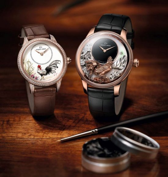 雅克德羅(Jaquet Droz)全新中國雞年生肖腕表-珠寶首飾展示圖【行業經典】