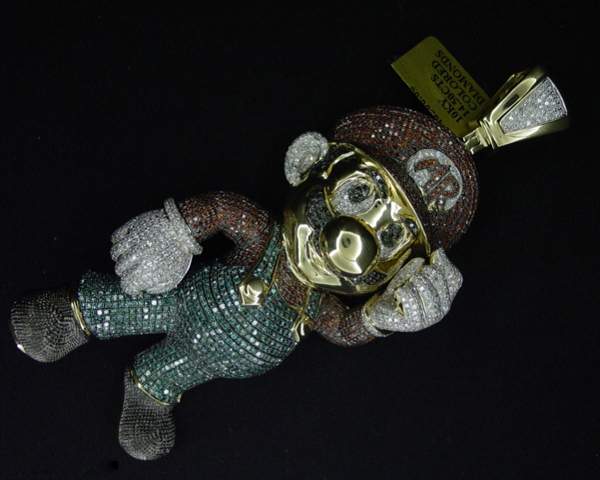 黃金鉆石版Super Mario(超級馬里奧)-珠寶首飾展示圖【行業經典】