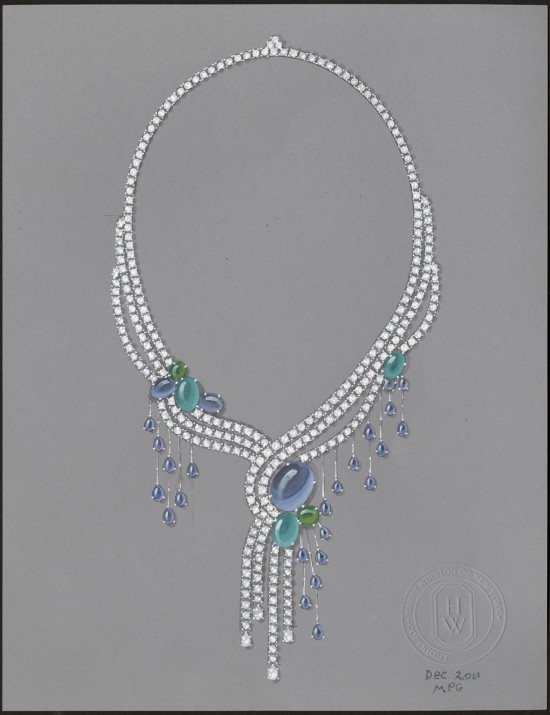 海瑞溫斯頓(Harry Winston)Cabachon Fall項鏈-精美珠寶【秘密：適合高貴女人的珠寶】