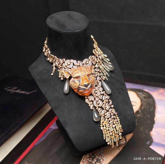 王者風范 Chopard限量版老虎項鏈-精美珠寶【秘密：適合高貴女人的珠寶】