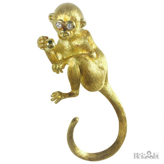 群猴獻瑞 討喜又討彩的猴子珠寶-精美珠寶【秘密：適合高貴女人的珠寶】