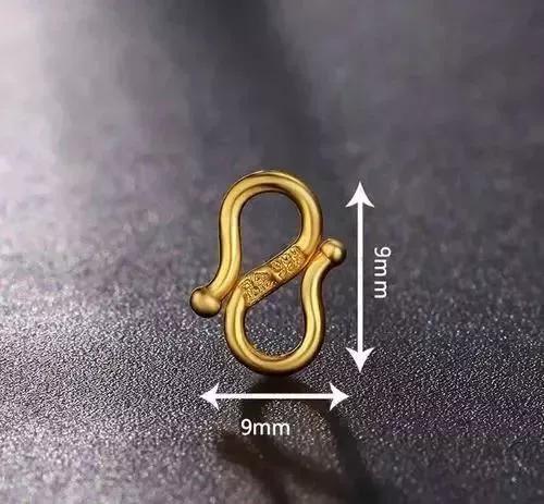 黃金項鏈，黃金手鏈，就差一個字，扣子都不一樣~