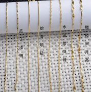 黃金項鏈，黃金手鏈，就差一個字，扣子都不一樣~