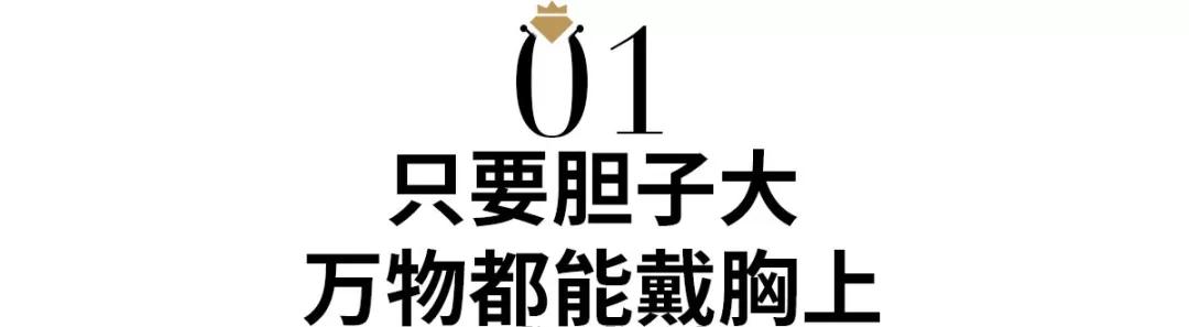 胸針的戴法圖片大全-女士胸針戴法圖片