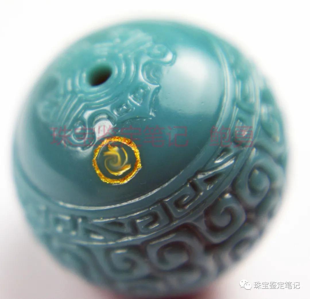 檢測案例：極品高瓷高藍綠松石，竟然是帶大師款的玻璃！