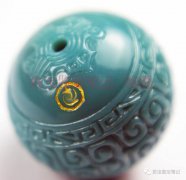 極品高瓷高藍綠松石，竟然是帶大師款的