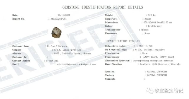 310公斤!世界上最大的“單體”藍寶石亞洲皇后(Queen of Asia)