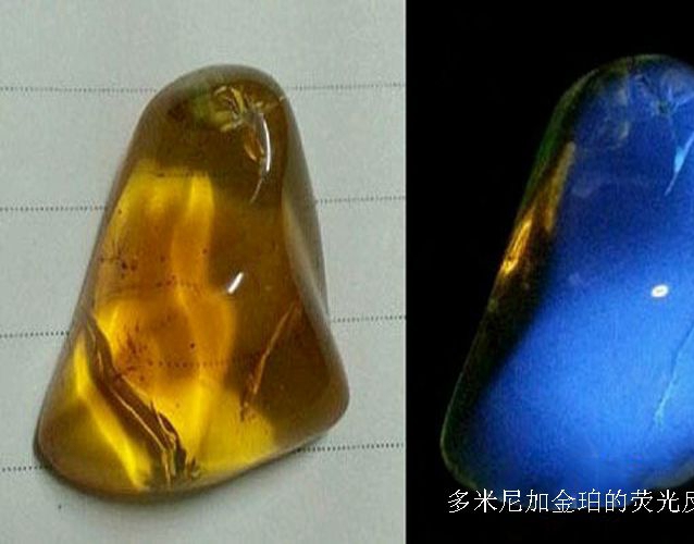 真正的天然琥珀的熒光反應有何區別？如何用熒
