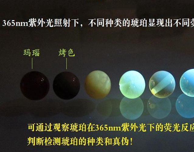 真琥珀的燈光鑒定方法，紫光燈鑒定琥珀靠譜嗎