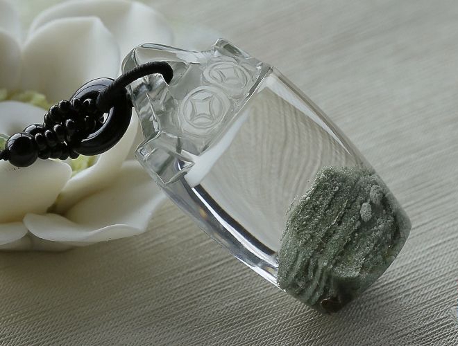 綠幽靈水晶圖片分析，綠幽靈水晶種類。