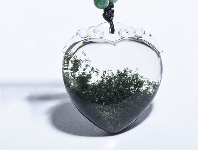 綠幽靈水晶圖片分析，綠幽靈水晶種類。