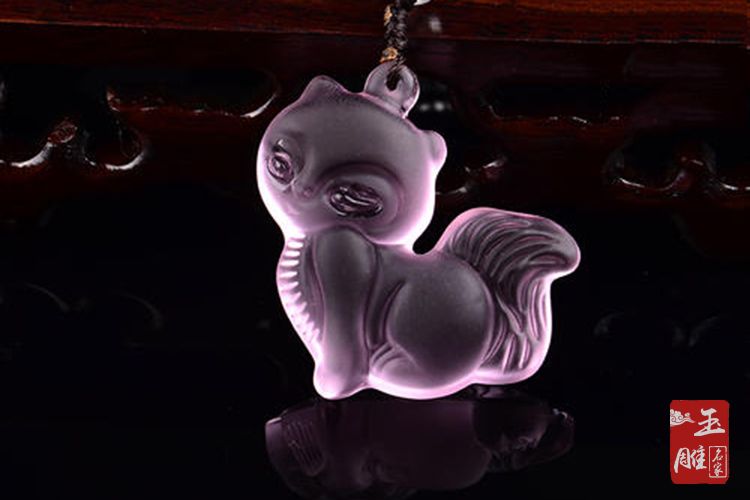 粉水晶狐貍吊墜很邪門，粉水晶狐貍吊墜功效太