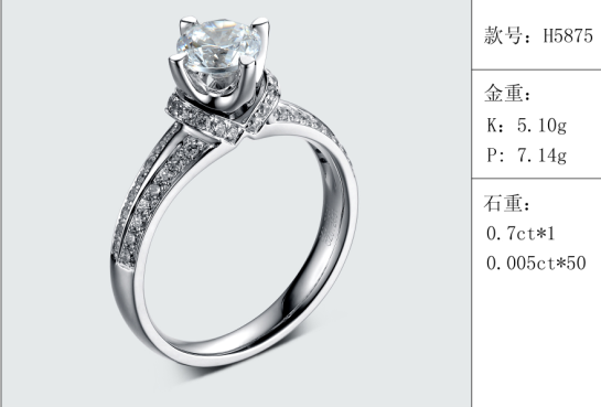 珠寶定制經典款婚鉆：有金重與石重經典款婚鉆300款