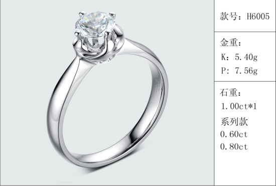 珠寶定制經典款婚鉆：有金重與石重經典款婚鉆300款