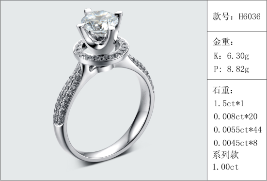 珠寶定制經典款婚鉆：有金重與石重經典款婚鉆300款