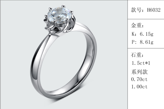 珠寶定制經典款婚鉆：有金重與石重經典款婚鉆300款