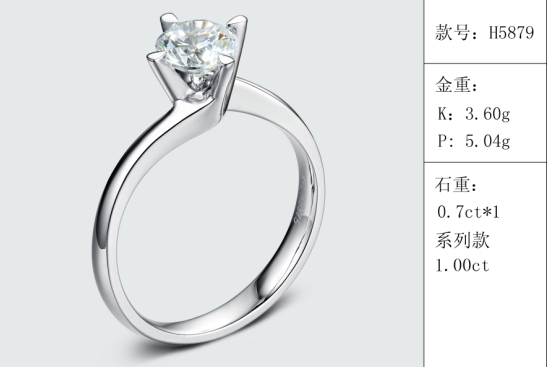 珠寶定制經典款婚鉆：有金重與石重經典款婚鉆300款