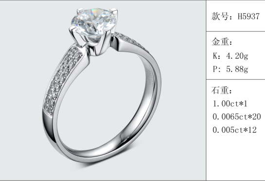 珠寶定制經典款婚鉆：有金重與石重經典款婚鉆300款