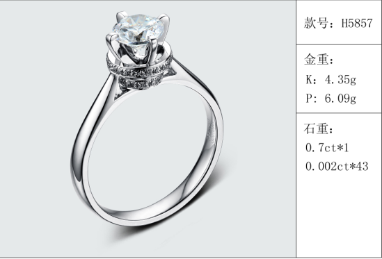 珠寶定制經典款婚鉆：有金重與石重經典款婚鉆300款