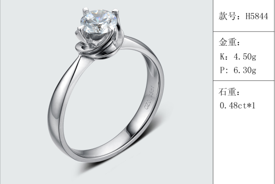 珠寶定制經典款婚鉆：有金重與石重經典款婚鉆300款