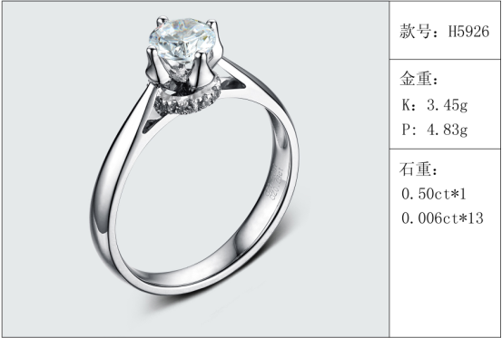 珠寶定制經典款婚鉆：有金重與石重經典款婚鉆300款