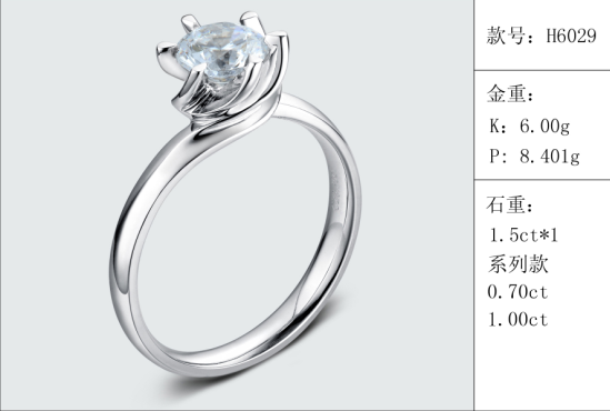 珠寶定制經典款婚鉆：有金重與石重經典款婚鉆300款