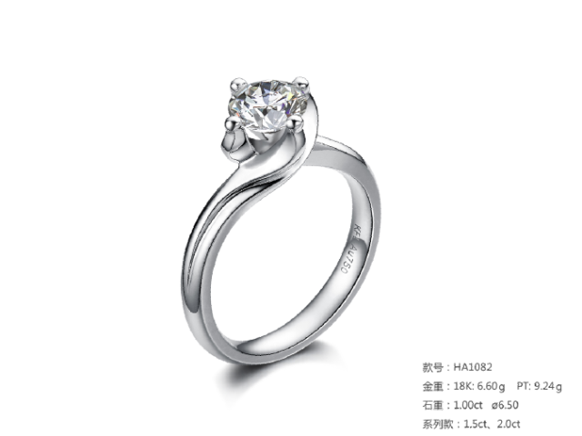 珠寶定制經典款婚鉆：有金重與石重經典款婚鉆300款