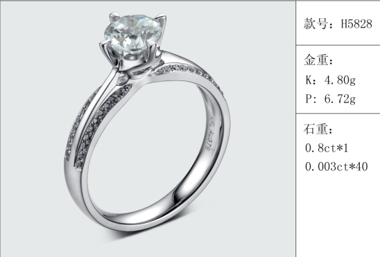 珠寶定制經典款婚鉆：有金重與石重經典款婚鉆300款