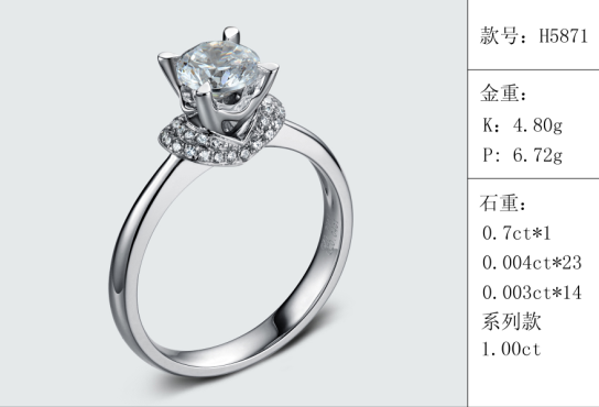 珠寶定制經典款婚鉆：有金重與石重經典款婚鉆300款