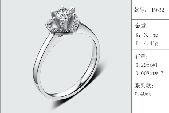 珠寶定制經典款婚鉆：有金重與石重經典款婚鉆300款