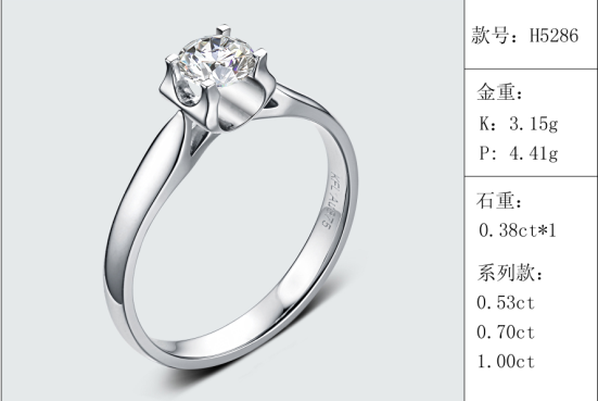 珠寶定制經典款婚鉆：有金重與石重經典款婚鉆300款
