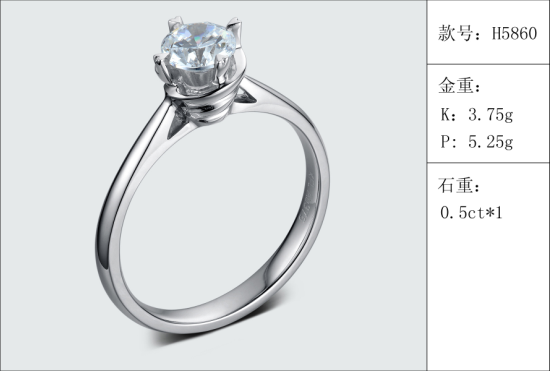 珠寶定制經典款婚鉆：有金重與石重經典款婚鉆300款