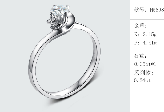 珠寶定制經典款婚鉆：有金重與石重經典款婚鉆300款
