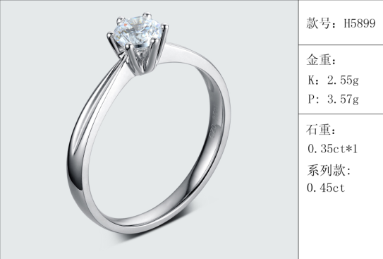 珠寶定制經典款婚鉆：有金重與石重經典款婚鉆300款
