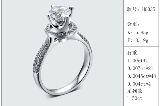 珠寶定制經典款婚鉆：有金重與石重經典款婚鉆300款