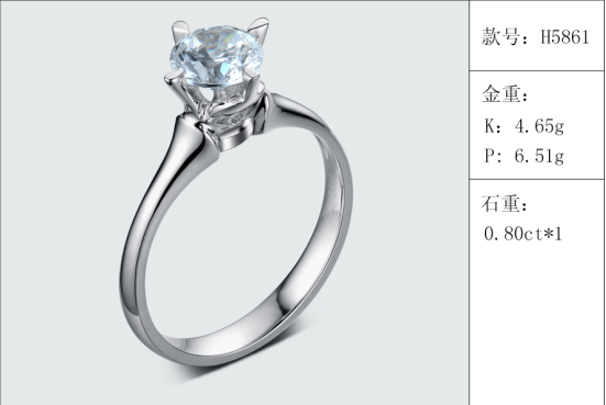 珠寶定制經典款婚鉆：有金重與石重經典款婚鉆300款