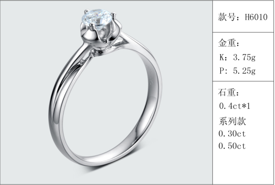 珠寶定制經典款婚鉆：有金重與石重經典款婚鉆300款