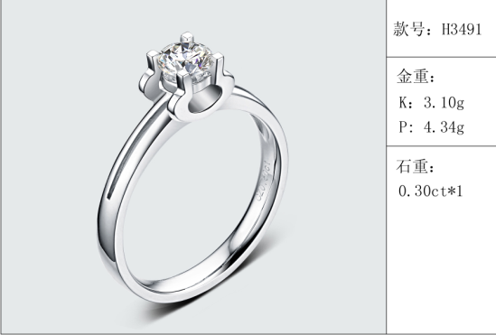 珠寶定制經典款婚鉆：有金重與石重經典款婚鉆300款