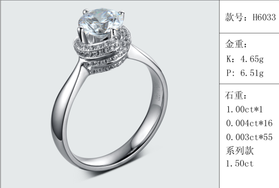 珠寶定制經典款婚鉆：有金重與石重經典款婚鉆300款