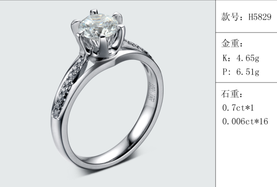 珠寶定制經典款婚鉆：有金重與石重經典款婚鉆300款