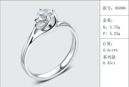 珠寶定制經典款婚鉆：有金重與石重經典款婚鉆300款