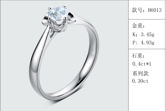 珠寶定制經典款婚鉆：有金重與石重經典款婚鉆300款